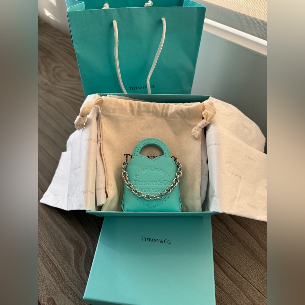 Tiffany Nano Bag in Tiffany Blue® Leather NWT